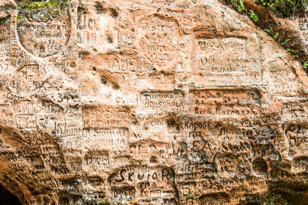 istock Gutmanis cave is an ancient landmark in Latvia 1358926185