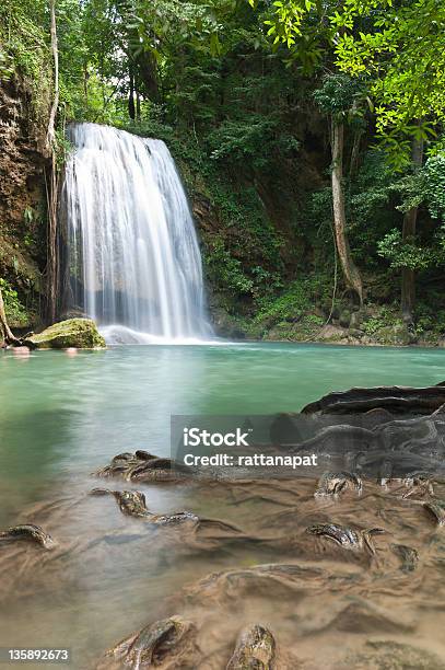 Foto de Cachoeira e mais fotos de stock de Beleza natural - Natureza - Beleza natural - Natureza, Bosque - Floresta, Cascata