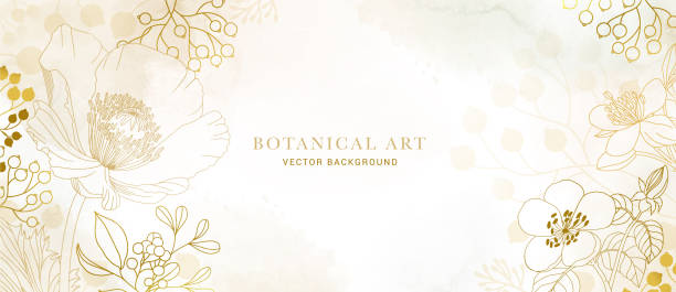 einladungskartenvorlage aquarell retro rustikaler stil - abstract circle design element floral pattern stock-grafiken, -clipart, -cartoons und -symbole