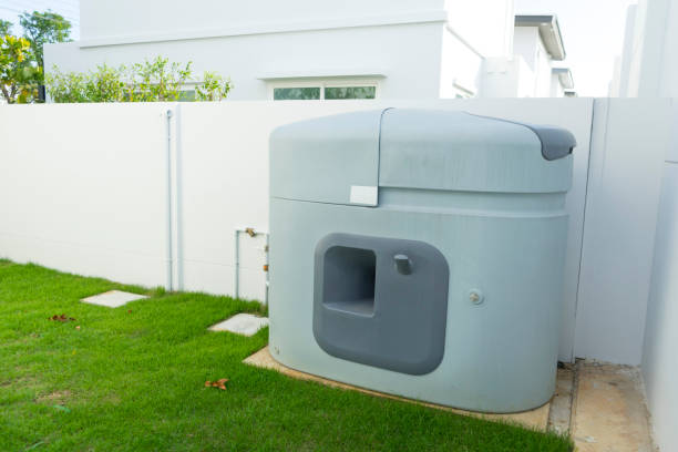 istock plastic water tank stands in a backyard 1358931417