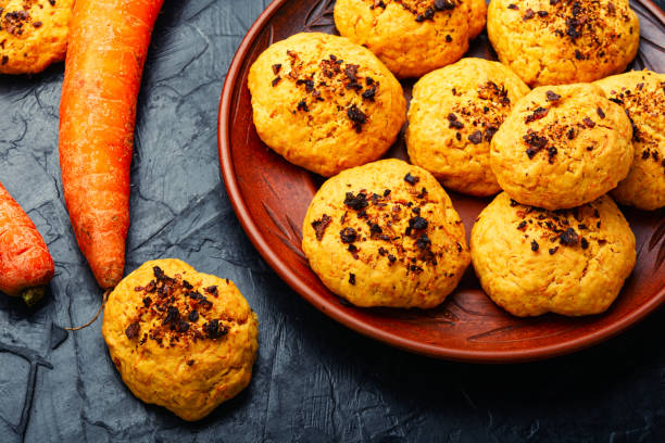 istock Carrot cookies, delicious dessert 1358931718