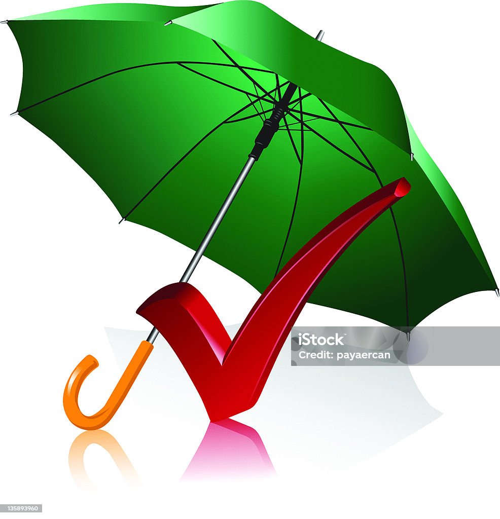 Parapluie et de départ - clipart vectoriel de Automne libre de droits