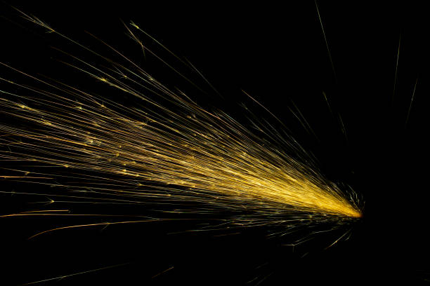 istock lines of light. sparks in the dark 1358945413