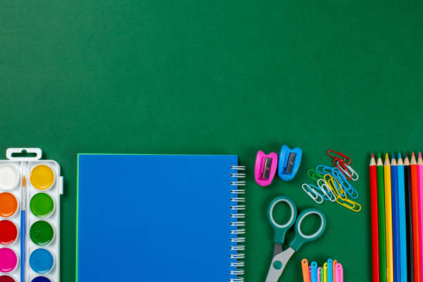 istock Back to school concept, backpack full of school supplies 1358948247
