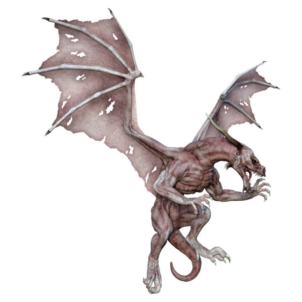 istock 3D Rendering Fairy Tale Dragon on White 1358952953