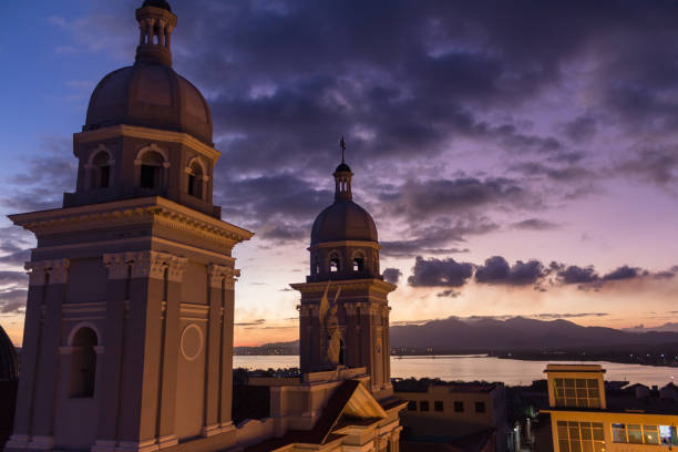istock Cathedral in Santiago de Cuba at sunset 1358953638