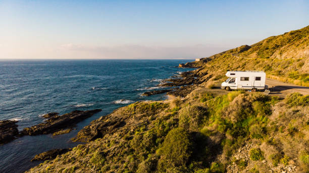 istock Camper car on coast, Almeria Spain 1358953772