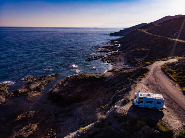 istock Camper car on coast, Almeria Spain 1358954491