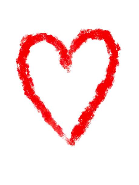 istock Red heart for valentine's day, symbol of love. Hand painted illustration. Design element for greeting card 1358956097