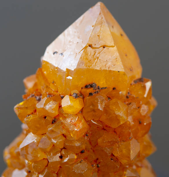 istock citrine mineral specimen stone rock geology gem crystal 1358957778