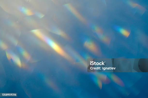 Blue Color Light Effect Background With A Small Glares Stock Photo - Download Image Now