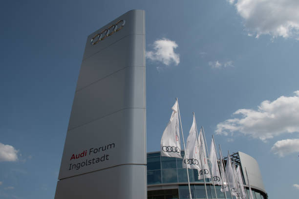 Audi Forum in Ingolstadt, Germany Ingolstadt, Germany - August 21, 2021: The Audi Forum Ingolstadt. ingolstadt photos stock pictures, royalty-free photos & images