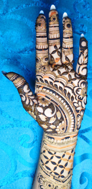 istock Hand decorated with henna 1358965124
