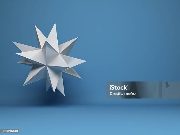 Foto de Voo Abstrato Design 3d Fundo De Estrelas e mais fotos de stock de Azul - Azul, Branco, Forma