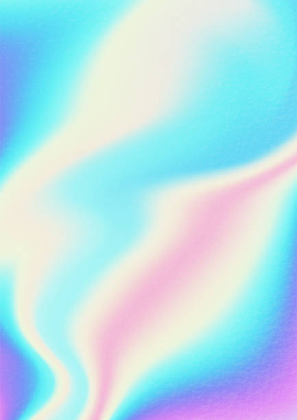 istock Multicolored bright background with iridescent tints of color. Holographic effect, color gradient transitions. 1358966719
