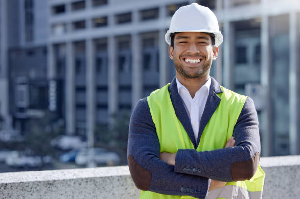 istock Shot of a young male construction worker on site 1358967763