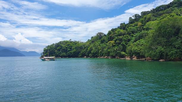 istock Ubatuba landscape view from old port 1358968369