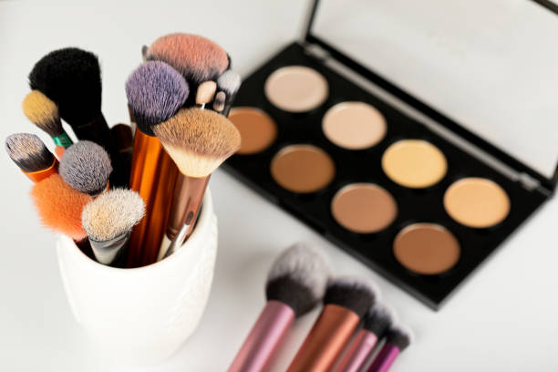 istock Make up products and accessories close up 1358973568