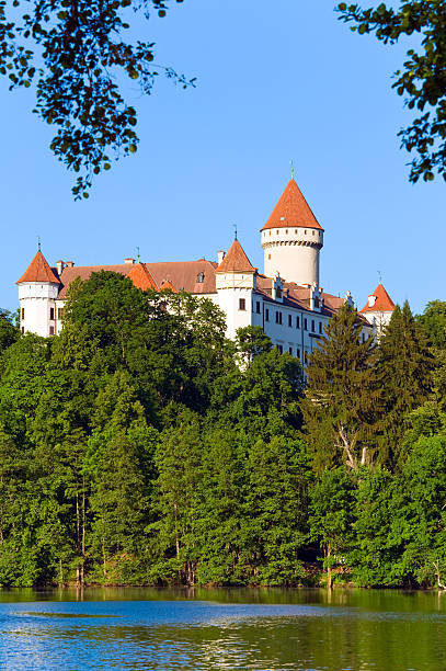 istock Konopiste Castle in Czech Republic and pond 135897566