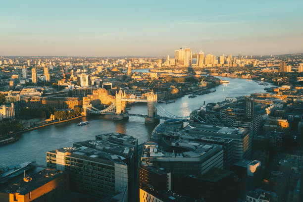 istock London aerial view with Tower Bridge, UK 1358976194