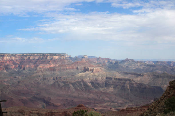 istock Grand Canyon Landscape Under Vibrant Blue Sky with White Clouds 1358976888
