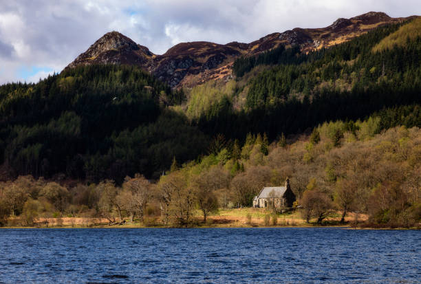 istock Scottish Church on the Loch 1358980847