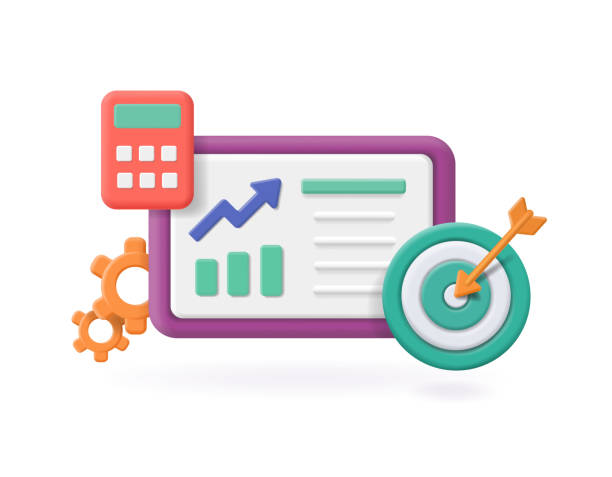 ilustrações, clipart, desenhos animados e ícones de ferramentas de gerenciamento e planejamento de projetos. - business finance data chart