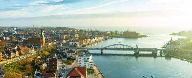 istock Sonderborg harbor with St. Mary Church 1358983471