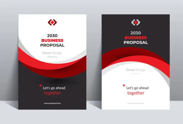 Vector illustration of Modern Business Proposal Cover Design Template Concept