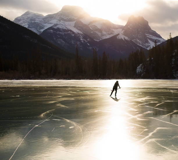 istock Winter Ice Skating Woman 1358989445