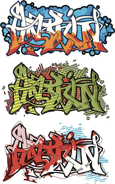 Vector illustration of graffiti (vector)