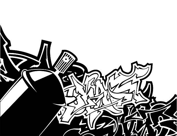 ilustrações de stock, clip art, desenhos animados e ícones de gfaffiti - hip hop urban scene city life black