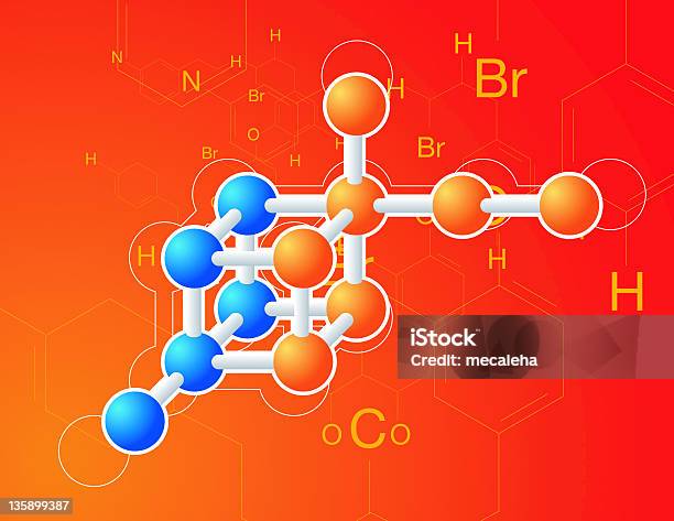 Molécula Vermelho - Arte vetorial de stock e mais imagens de Biologia - Biologia, Droga de Quimioterapia, Estrutura molecular