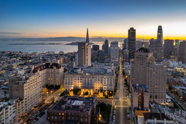 istock Aerial view of  Nob Hill 1358994588