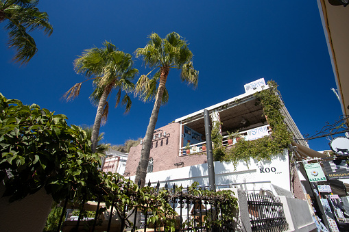 Koo Club at Firá in Santorini on South Aegean Islands, Greece. This is a commercial venue.