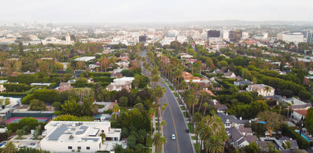 istock Beverly Drive, Beverly Hills, California  Arial view 1358996627