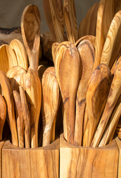 istock Wooden handcrafted spoons 1358997148