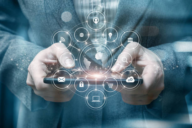 istock Concept of payment using mobile devices on the internet. 1358999287