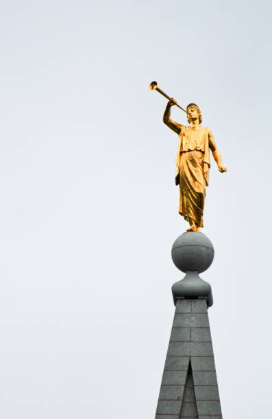 Angel Moroni Angel Moroni on top of the temple. file_thumbview_approve.php?size=1&id=11907574 mormonism stock pictures, royalty-free photos & images