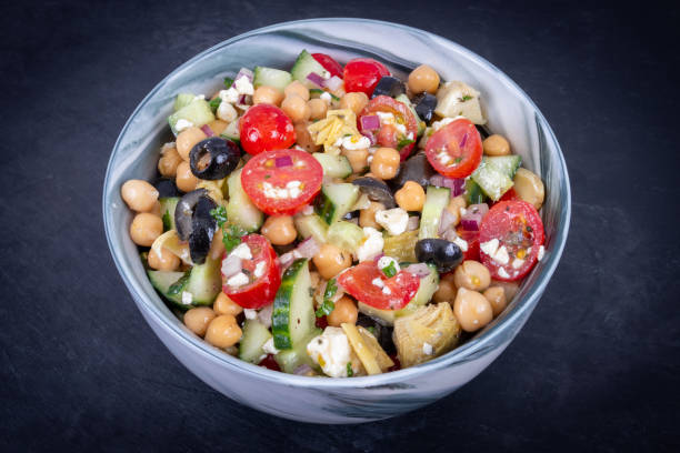 istock Delicious tasty Mediterranean Chickpea Salad 1359008994