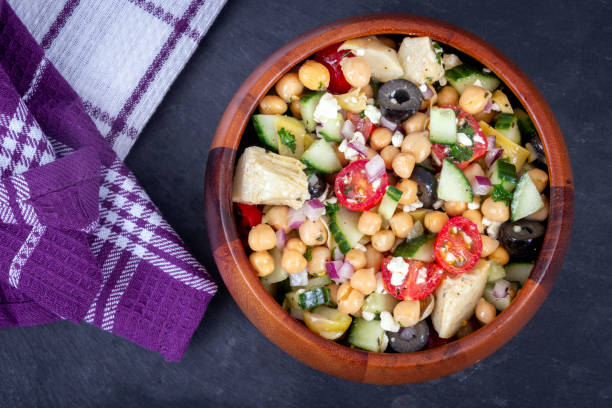 istock Delicious tasty Mediterranean Chickpea Salad 1359008997