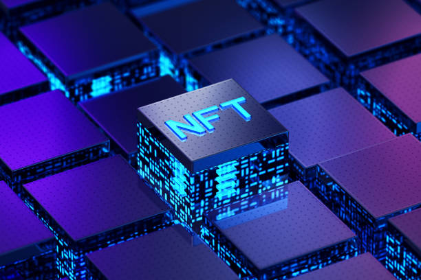 NFT NFT concept. 3D render non fungible token stock pictures, royalty-free photos & images