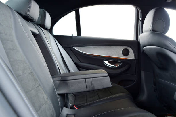 istock Armrest in the luxury passenger car, rear seats 1359011537