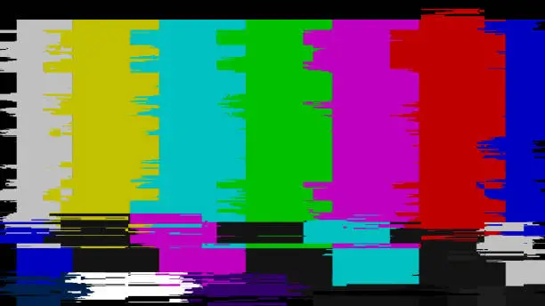 White noise Illustration. TV noise effect. No signal.