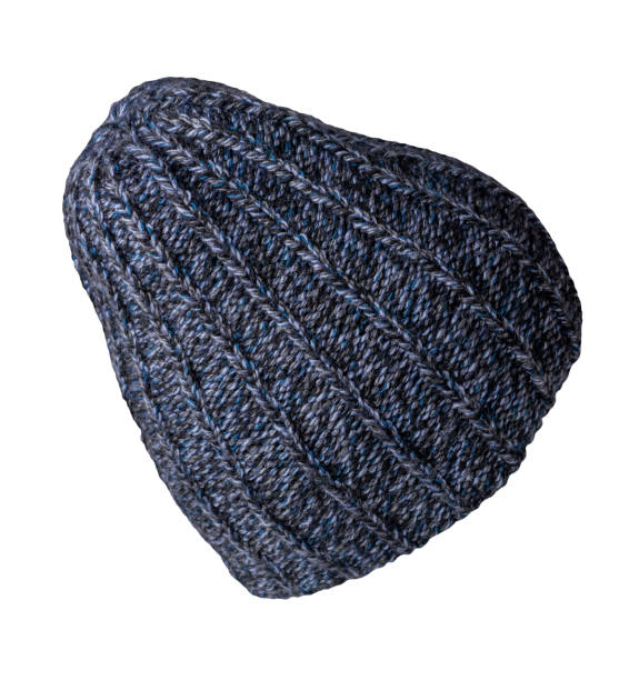 istock knitted hat isolated on a white background. stylish hat. fashion accessory for casual style 1359018174
