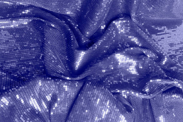 istock Abstract background on fabric colored of the year 2022 Very Peri. 1359018358
