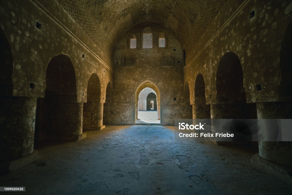 Historic Al-Ukhaidir Fortress near Karbala in Iraq Iraq Stock Photo