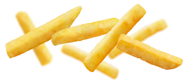 istock Delicious potato fries on white 1359020456