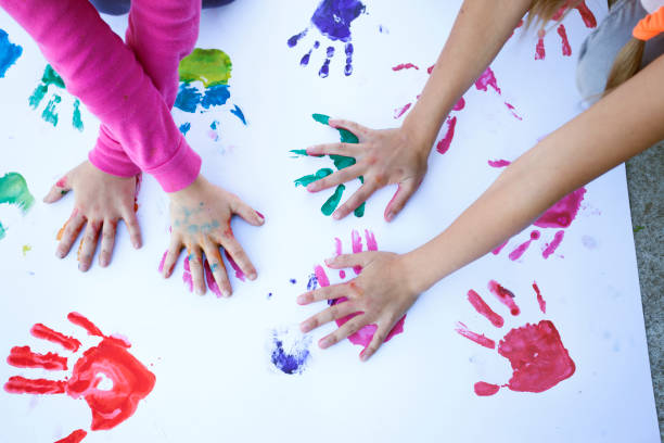 istock Colorful children hand 1359022531
