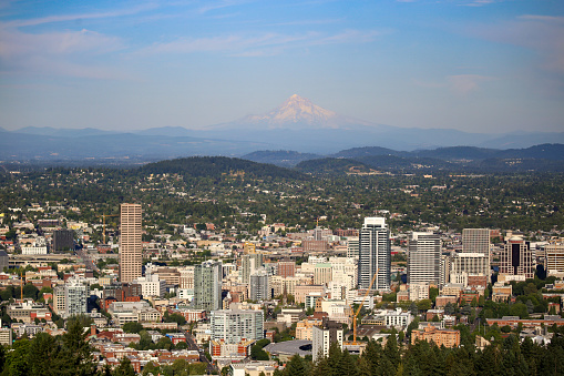 Cityscape of Portland, Oregon USA